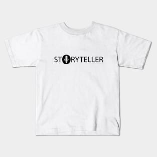 Storyteller artistic typography design Kids T-Shirt